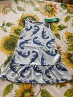 Nieuw blauw jurkje met garnalen - Maat 92, Nieuw, Meisje, Ophalen of Verzenden, Jurk of Rok