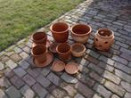 Tuinpotten terracotta,  ophalen voor € 10,00!, Overige materialen, Rond, Gebruikt, Ophalen