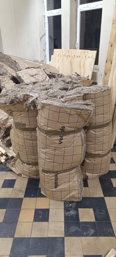 Chutes Laine de roche 30m2 environ, Bricolage & Construction, Isolation & Étanchéité, Laine de roche, Enlèvement