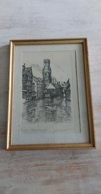 Ets druk Brugge Frans Vanderveken 1958, Ophalen of Verzenden