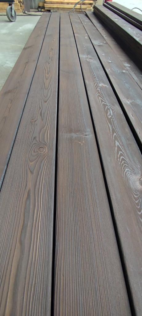 Lariks gevelplanken Shou Sugi Ban, Doe-het-zelf en Bouw, Hout en Planken, Nieuw, Plank, Overige houtsoorten, 250 tot 300 cm, Minder dan 25 mm