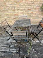 Tuinsetje met 4 stoelen, Ophalen of Verzenden, Zo goed als nieuw