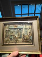 Originele unieke Anton Pieck. 3 dimensionale prent, Antiek en Kunst, Ophalen