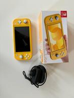 Nintendo Switch Lite geel + 128gb micro sd kaart, Comme neuf, Enlèvement, Jaune