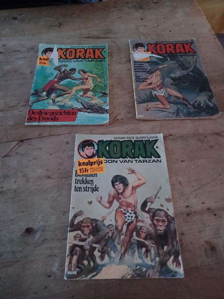 Boekjes KORAK zoon van Tarzan, Boeken, Stripverhalen, Ophalen of Verzenden