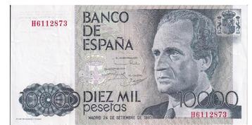 Espagne, 10000 pesetas, 1985, XF, p161