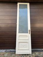Heel hoge antiek deur met melkglas uit oud herenhuis, Enlèvement, Comme neuf, Porte intérieure