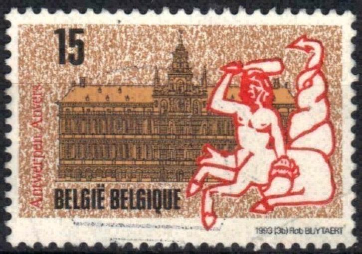 Belgie 1993 - Yvert/OBP 2496 - Europese hoofdstad (ST), Postzegels en Munten, Postzegels | Europa | België, Gestempeld, Europa