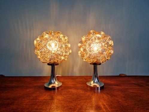 Paar Bubble Glass-lampen, Helena Tynell, Limburg, 1970, Antiek en Kunst, Antiek | Verlichting, Ophalen of Verzenden