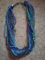 Halsketting, Handtassen en Accessoires, Kettingen, Ophalen of Verzenden, Zo goed als nieuw, Blauw