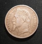 5 Fr Napoléon III 1868 A, Enlèvement ou Envoi, Argent