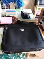 Zwarte laptoptas in stof + # vakken + rits + draagriem, Ophalen, 15 inch, Zo goed als nieuw