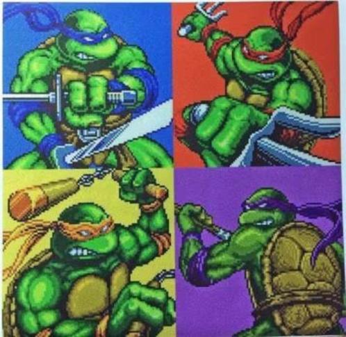 TEENAGE MUTANT NINJA TURTLES Pixel Art Vinyl STICKER, Collections, Cinéma & Télévision, Neuf, Envoi