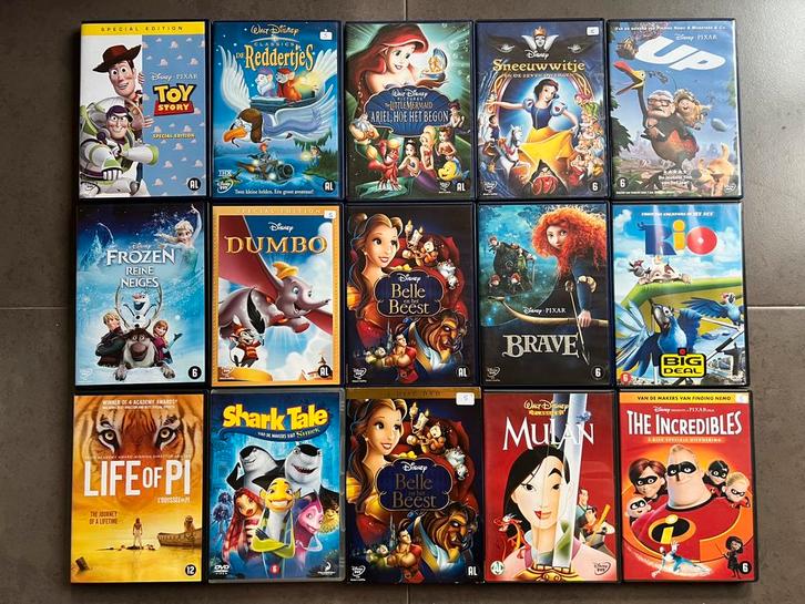 Dvd disney zootropolis up bambi lion king merlijn antz, Cd's en Dvd's, Dvd's | Tekenfilms en Animatie, Zo goed als nieuw, Ophalen of Verzenden