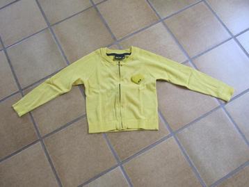 JBC K3 geel vestje met goud spikkeltje maat 122, Enlèvement ou Envoi, Pull ou Veste, JBC, Comme neuf