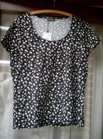 Mooie toffe t-shirt met bloempjes van C&A maat M, Maat 38/40 (M), Blauw, Nieuw, Ophalen of Verzenden