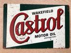 Plaque murale CASTROL en métal aspect vintage - 20x30cm, Enlèvement ou Envoi, Panneau publicitaire, Neuf