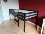 Halfhoog eenpersoonsbed 90x200, Huis en Inrichting, Slaapkamer | Stapelbedden en Hoogslapers, Ophalen, 90 cm, Eenpersoons, Minder dan 160 cm
