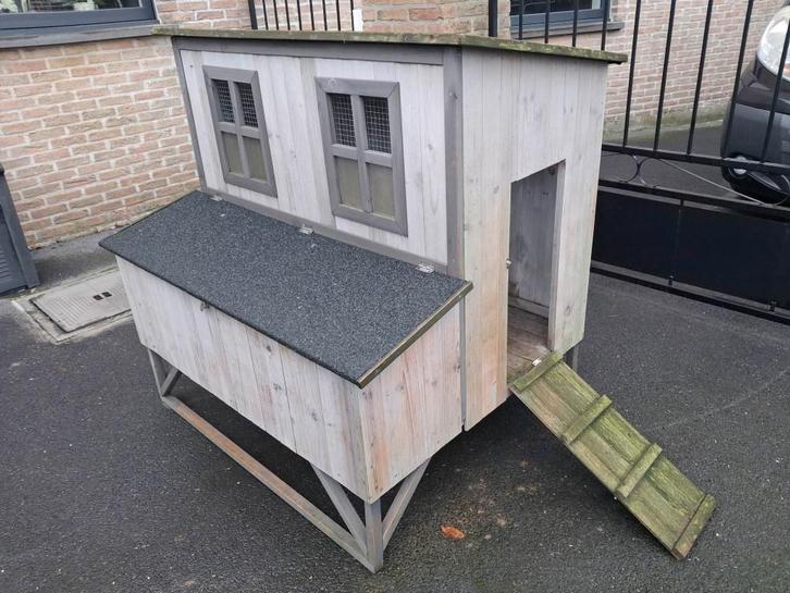 Flamingo Kippenhok Cosmo Cottage Grijs  Materiaal: hout, Animaux & Accessoires, Volatiles | Accessoires, Utilisé, Poulailler, Enlèvement