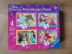 Puzzels Disney prinsessen 4 in 1, Enlèvement ou Envoi, 10 à 50 pièces, Comme neuf, 2 à 4 ans