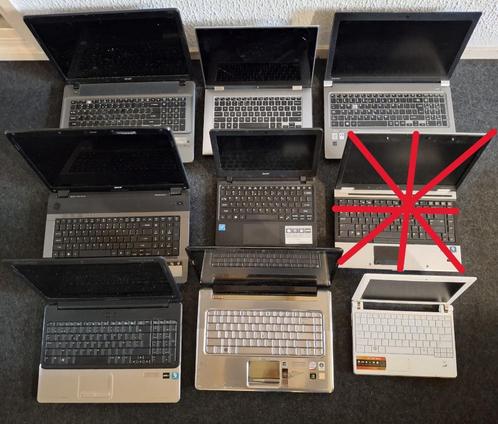 13 laptops en meer in 1 verkoop of per stuk, Computers en Software, Overige Computers en Software, Gebruikt, Ophalen