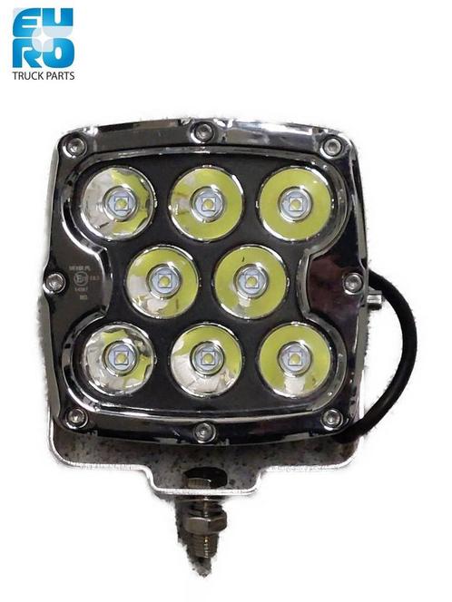 HALOGREEN 130x130 8xLED, 5600 Lm chroom 5'' VIERKANT 80W B0, Auto-onderdelen, Vrachtwagen-onderdelen, Overige merken, Verlichting