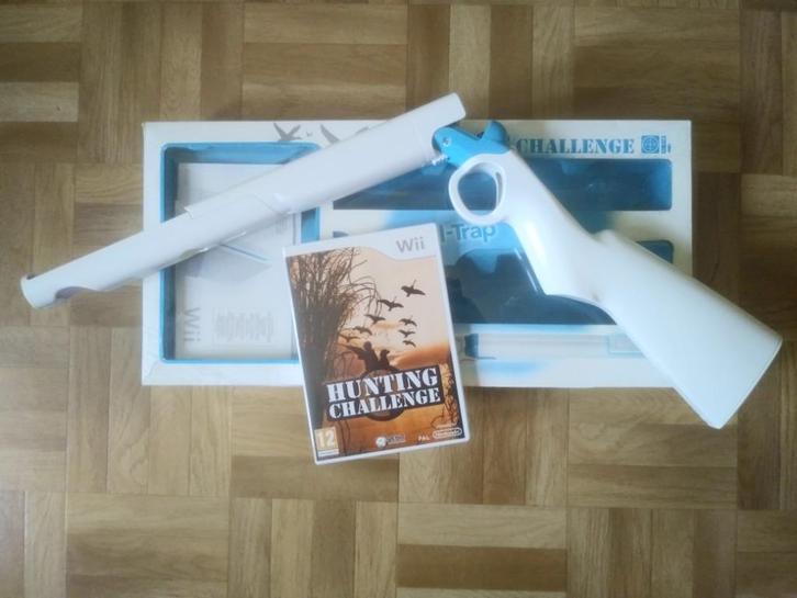 Hunting Challenge, Wii spel met geweer in originele doos, Games en Spelcomputers, Games | Nintendo Wii, Gebruikt, Shooter, 3 spelers of meer