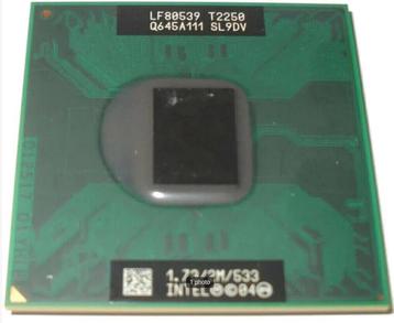 Intel core duo t2250 1,73 GHz-processor LF80539 TOSHIBA SAT beschikbaar voor biedingen