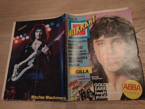 HITKRANT 1979: GOLDEN EARRING-ABBA-POSTER ELO-ABBA-GILLA, Verzamelen, Tijdschriften, Kranten en Knipsels, Tijdschrift, 1960 tot 1980