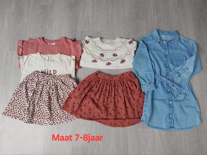 Pakket meisjeskledij maat 7-8jaar, Kinderen en Baby's, Kinderkleding | Kinder-kledingpakketten, Zo goed als nieuw, Maat 128, Ophalen of Verzenden