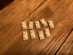Lego Electric Plate 1 x 2 with Contacts 9 stuks / 128-80, Ophalen of Verzenden, Gebruikt, Losse stenen, Lego