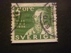 Zweden/Suède 1936 Mi 227A(o) Gestempeld/Oblitéré, Timbres & Monnaies, Timbres | Europe | Scandinavie, Suède, Envoi