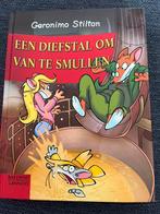 Boek Geronimo Stilton ‘Een diefstal om van te smullen, Ophalen of Verzenden, Zo goed als nieuw