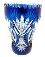 Kristallen vaas van Val Saint Lambert in Kobalt Blauw, Antiek en Kunst, Ophalen of Verzenden