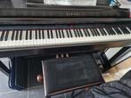 Piano Yamaha clavinova met bank, Ophalen, Zwart, Digitaal, Zo goed als nieuw
