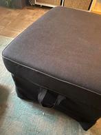 Poef Ektorp zwart met opbergruimte, Enlèvement, Comme neuf