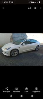 TESLA, Auto's, Zwart, Wit, Leder, Elektrisch