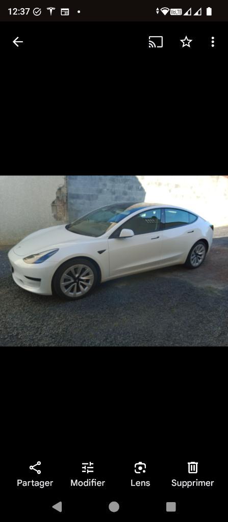 TESLA, Auto's, Tesla, Particulier, Model 3, Lichtmetalen velgen, Elektrisch, Euro 1, Berline, Automaat, Wit, Zwart, Leder, Achterwielaandrijving