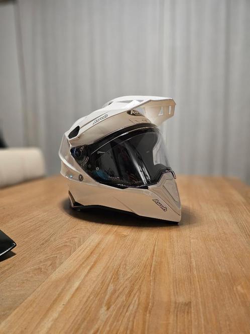 Airoh Commander helm zo goed als nieuw, Motoren, Kleding | Motorhelmen, Heren, Offroadhelm, L, Overige merken, Tweedehands, Ophalen of Verzenden