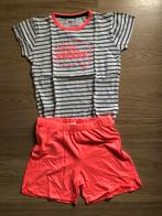 Pyjama shirt en short 134/140, Kinderen en Baby's, Kinderkleding | Maat 134, Meisje, Ophalen of Verzenden, Zeeman, Zo goed als nieuw