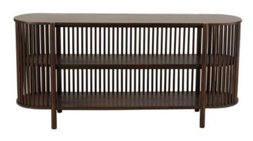 Console 2 planken mango hout donker bruin beschikbaar voor biedingen