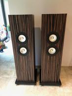 prachtige Hirola speakers met mark audio CHR-120, Zo goed als nieuw, 60 tot 120 watt, Front, Rear of Stereo speakers, Ophalen