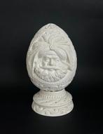 oud gesculpteerd ei deco mineraal meerschuim sepioliet, Antiquités & Art, Curiosités & Brocante, Enlèvement ou Envoi