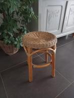 Vintage rotan kruk, Ophalen of Verzenden, Gebruikt