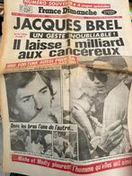 Begrafenis van Jacques Brel, Frankrijk zondag 16/10/1978, Verzenden