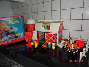 Fisher price, retro boerderij met silo*VOLLEDIG*Made USA . beschikbaar voor biedingen