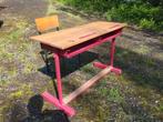 Banc d'école vintage+ 1 chaise, Doe-het-zelf en Bouw, Werkbanken, Ophalen, Zo goed als nieuw
