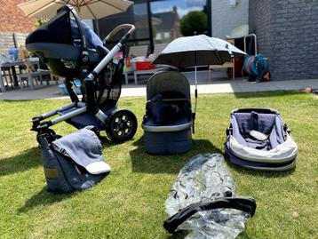 Groot pakket baby-kinderspullen:koets,buggy,autostoel,maxi-c disponible aux enchères