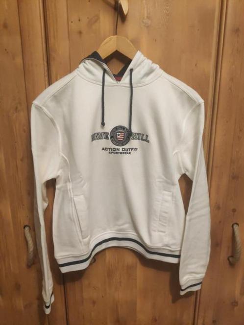 Witte hoodie Wave Hill XL, Kleding | Heren, Truien en Vesten, Zo goed als nieuw, Maat 56/58 (XL), Wit, Ophalen of Verzenden