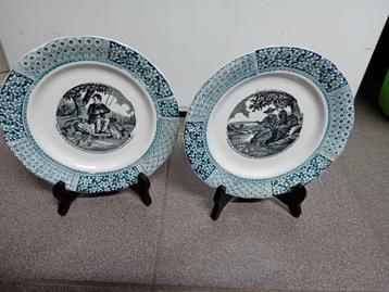 2 Antieke borden beschikbaar voor biedingen